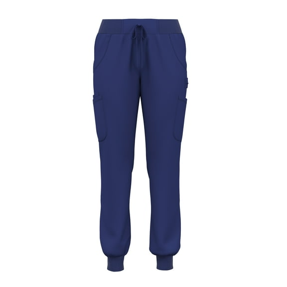 Pandamed Stretch Rib Scrubs Jogger Pants - Woman Nursing Scrubs Uniforms Pants PSP732 XS-2XL NAVY XL