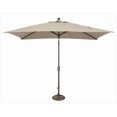 thumbnail image 1 of SimplyShade 6 x 10 ft. Rectangle Push Button Tilt Market Umbrella  Beige, 1 of 3