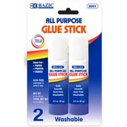 DDI 2128952 BAZIC White All Purpose Glue Stick - Washable  0.7 oz each  2 Pack Case of 24