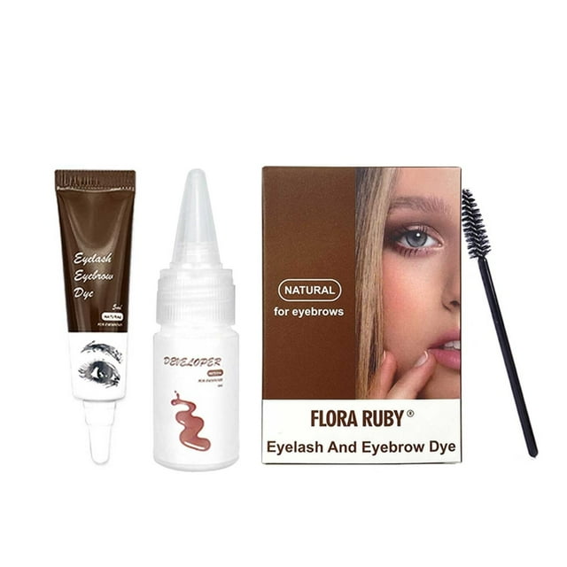 QUSENLON Eyebrow Dye Tint Kit Semi Permanent Eyebrow Tinting Kit