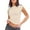 Beige, variant on Fsqjgq Work Tops for Women Womens Summer Tops Fashion Blouse Clothes Women's Summer Sexy Backless Nylon Wicking Comfortable And Breathable Short Sleeve Slim Fit Top T Shirt Women's T ShirtsM