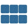 thumbnail image 2 of Pofeuu Blue Star Print Print Leather Coasters Set of 6, Round Cups Mugs Mat Pad for Home Kitchen Heat Resistant Drink Coasters,Square, 2 of 7