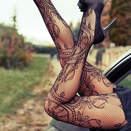 

Taluosi Women Sexy Charming Floral Pattern Fishnet Tights Pantyhose Stockings Leggings