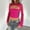 Hot Pink, variant on Women's Long Sleeve Mesh Top Fashion Hollow T Shirt Mock Neck Casual Top Y2K Streetwear Black