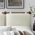 thumbnail image 2 of Headboard, King, Walnut Brown, Fabric, Hotel Bedroom, Modern Contemporary, HB38238, 2 of 8