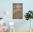 thumbnail image 4 of Footprints in The Sand Beach Scene Framed Poster For Wall Art Decor Bathroom Canvas Art Pictures Prints Framed,16x24inch(40x60cm), 4 of 8