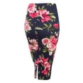 thumbnail image 2 of Doublju Women's Stretchy Midi Pencil Skirts (Plus Size Available), 2 of 4