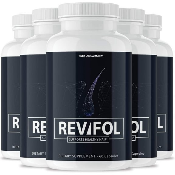 5 Pack Revifol Hair Growth Supplement 300 Capsules