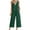 Green, variant on Ohufall 2PC Fashion Women's V-neck Solid Sleeveless Top Loose Pocket Pants Suit,Blouses for Women Dressy Casual,Loog Pants Clearance