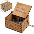 thumbnail image 2 of Can't Help Falling In Love Wood Music Box, Antique Engraved Musical Boxes Case For Birthday Present Kid Toys, 2 of 5