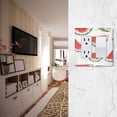 thumbnail image 5 of Yayeee Rocker Switch Wall Plate 3-Gang 6.5"x4.6" Home Decorative Outlet Cover, Watermelon Pattern, 5 of 6