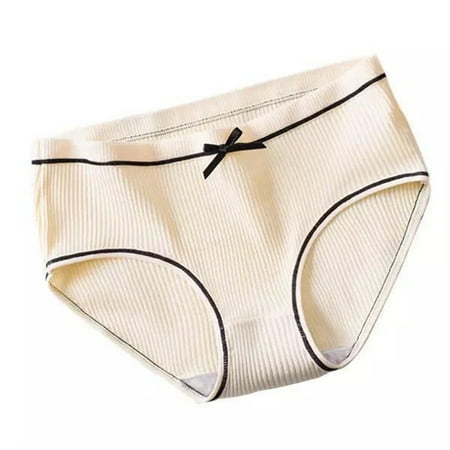 

Women s Underwear Low Waist Cotton Comfort Threaded Underwears for Girls Women s Underwear Low Waist Cotton Comfort Threaded Girls XL Apricot