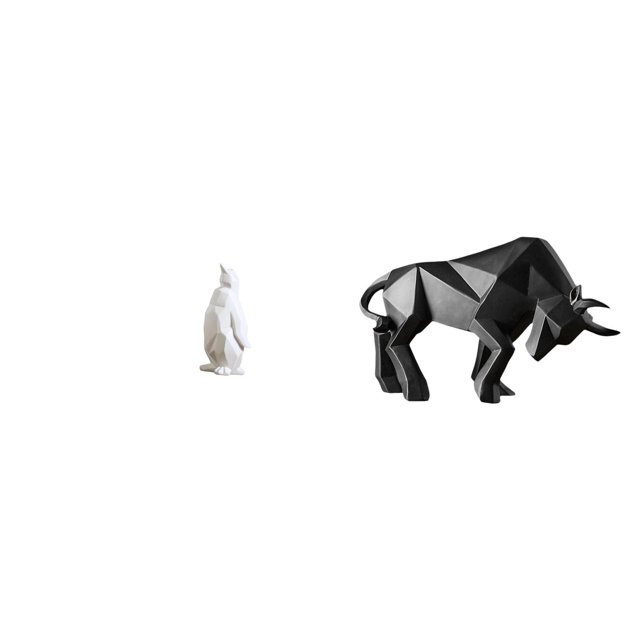 Escultura coleccionable de resina de pingüino macho, figura decorativa para mesa, dormitorio, oficina, entrada, escritorio o estante.