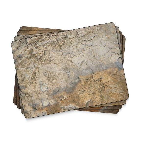 Pimpernel Earth Slate Cork-Backed Board Placemats, Set of 4
