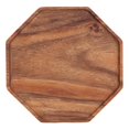 thumbnail image 1 of Bandeja para servir de madera Natural Octangle, plato de madera, servidor de comida para té, platos, soporte para bebidas y agua, 1 of 8