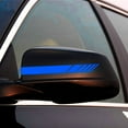 thumbnail image 4 of Xotic Tech 2pcs Blue Vinyl Decals Rearview Mirror Stripe Stickers for Mercedes Benz W204 W212 C Class etc., 4 of 6