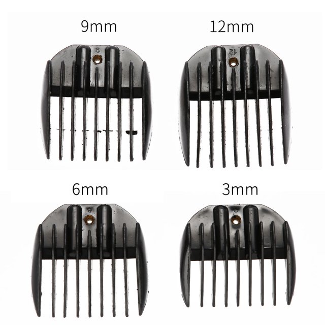 Guide Comb Clipper Spare Parts 4PCS/Set Guide Comb Set Black Clipper Spare Parts Haircut Accessories