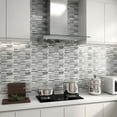 thumbnail image 6 of Stick3D 10Pcs 3D Peel and Stick Backsplash 12"x12" Self-Adhesive Wall Tile for Kitchen Bathroom, Marble Gray, 6 of 7