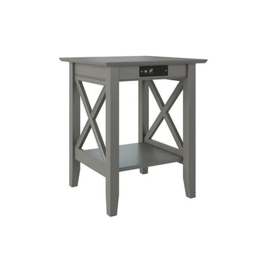 Lexi Printer Stand with Charger Grey