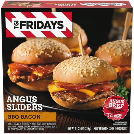 Great Value Bacon Cheeseburger Sandwiches, 4 Count (Frozen) 