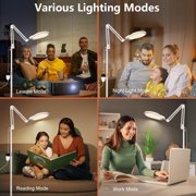 Light Therapy Lamp 10000 Lux, UV-Free Sun Lamp, 360°Gooseneck Happy Therapy with Remote & Touch Control, for Home, Apartment, Office