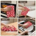 thumbnail image 5 of 4 Pcs Funny Kitchen Towels,Red Christmas Pattern Microfiber Dish Towels,Kitchen Tea Towels,Kitchen Towel Set (18" X 26"), 5 of 7