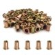 thumbnail image 1 of 100 tuercas de remache de 1/4""-20 de acero al carbono UNC juego de tuercas de remache de cabeza plana remaches roscados insertos de tuerca para metal (1/4""-20), 1 of 5