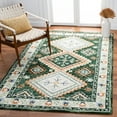 thumbnail image 2 of SAFAVIEH Aspen Dedrick Southwestern Wool Area Rug, Green/Ivory, 3' x 5', 2 of 8