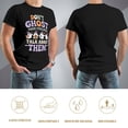 thumbnail image 5 of Don’t Ghost Your Feelings Men's Cotton HD Print Short Sleeve T-Shirt Crew Neck Top Black M, 5 of 7