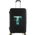 thumbnail image 1 of Housses de Valise Housse de Protection Valise de Voyage Anti-Rayures Housse Anti-Poussière Réutilisable Housse Anti-Poussière Lavable Motif Imprimé Poisson Lettre 8poissons Lettre T TG, 1 of 6