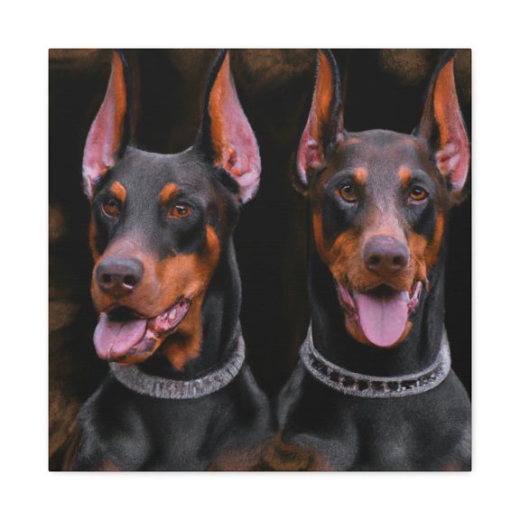 Dobermans in Dreamscape - Canvas