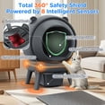 thumbnail image 5 of Self Cleaning Litter Box, 100 L+15L Automatic Cat Litter Box Self Cleaning for Multiple Cats, with Safety Protection, App Control,2 Roll Garbage Bags+Cat Litter Mat, 5 of 13