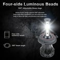 thumbnail image 2 of Pair 7" Inch Round LED Headlights Hi/LO Sealed Beam For Ford F100 F150 F250 Truck, 2 of 12