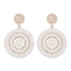 thumbnail image 1 of Pendientes colgantes Sunnimix Aretes colgantes con cuentas bohemios vintage blanco, 1 of 8