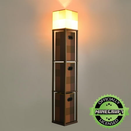 Minecraft Brownstone Torch Standing Floor Lamp and Storage Unit | 5