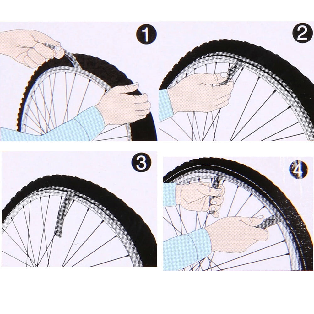 3PCS MTB Bike Tyre Repair Remover Tool Metal Steel Curved Tire Lever Kit 