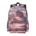 thumbnail image 2 of Disketp Pink Lotus Buddha Mochila Escolar de Gran Capacidad y Peso Ligero, Mochila de Viaje Ideal para Escuela, Trabajo y Uso Diario, Cómoda y con Estilo, 2 of 8