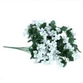 thumbnail image 7 of Landege Artificial Hanging Violet Wreath Garland Flower Decoration, White, Random Flower Design for Home and Party, 7 of 7
