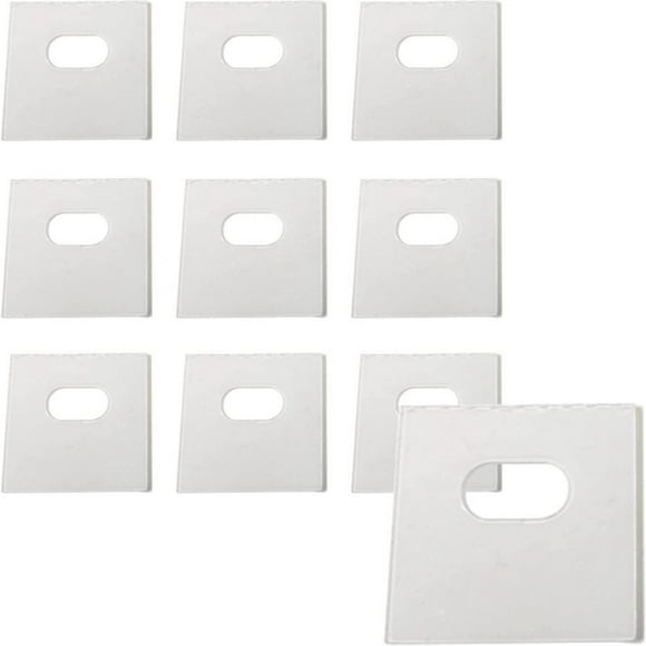 XIANXIAN 20 PCS Vertical Blind Repair Tabs Kit Clear Fixer Verticle Blinds Snap in Replacement Slats Parts Panels for Vertical Blinds Replacement Slats & Parts