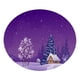 thumbnail image 4 of Mantel navideño impreso digitalmente en 3D, redondo de 122 x 122 cm (48 x 48 pulgadas), 10 tipos Paisaje de nieve, 4 of 6