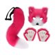 thumbnail image 5 of Conjunto de disfraz de Cosplay, decoración suave de tela de Halloween con máscara, guantes, cola para fiesta, 5 of 8