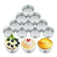 thumbnail image 1 of 18 Pieces 4 Inch Small Cake Pan Mini Round Cake Pans for Baking Cake Pans Cheese Cake, Pizza, Quiche, 1 of 6