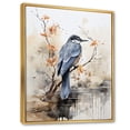 thumbnail image 2 of Designart "Bird Sumi Asian beauty III" Asian Floater Framed Wall Art Living Room, 2 of 7
