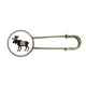 thumbnail image 1 of Alce Blanco y negro animal EsES Broche De Broche De Metal Antiguo Unbranded M, 1 of 3