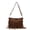 Brown, variant on Fringe Purses for Women, Vintage PU Leather Tassel Purse Hobo Bag, Gothic Punk Studded Crossbody Bag Shoulder Bag