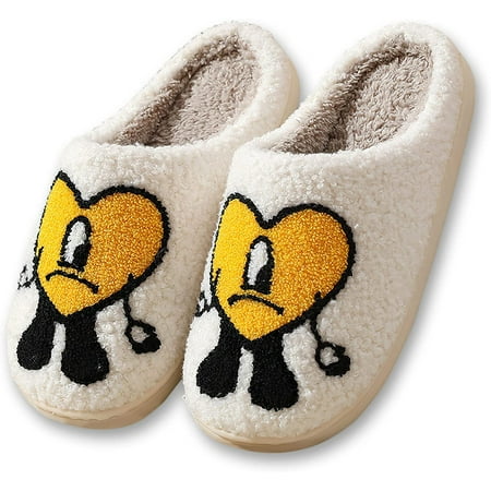 

Bad Bunny Slippers Popular Fashion Slides Soft Plush Lightweight Home Slippers Comfortable Couples Shoes Non-slip Sole