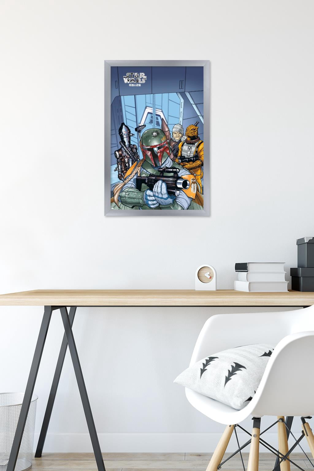 Star Wars: Manga Madness - Bounty Hunters Wall Poster, 14.725" x 22.375" Framed