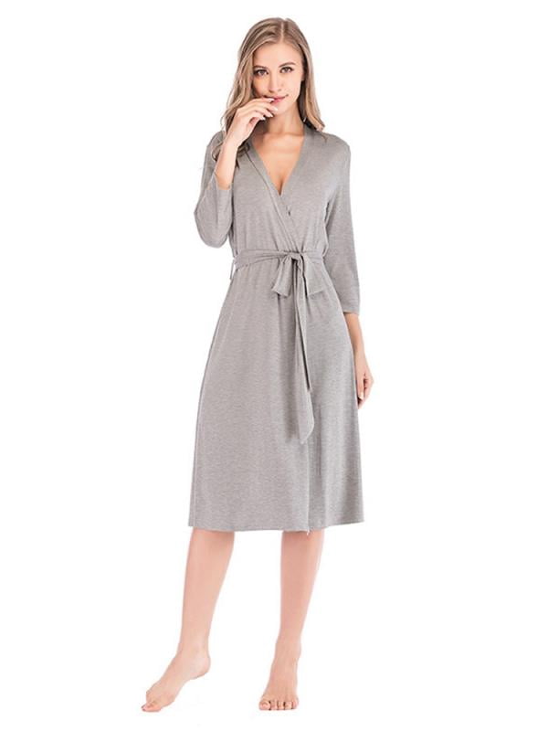 Full Robe Topumt Women's Soft Robes Long Bath Robes Full Length Kimonos Sleepwear ...