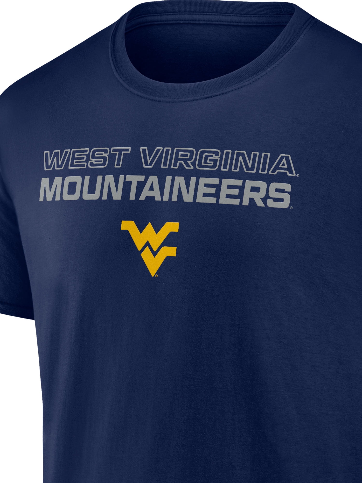 NCAA West Virginia Mountaineers Men's Cotton Navy Short Sleeve T-Shirt