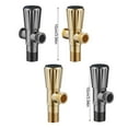 thumbnail image 5 of Strong Bathroom Angle Valves Steel Valves for Hot Cold Water Systems, 5 of 16